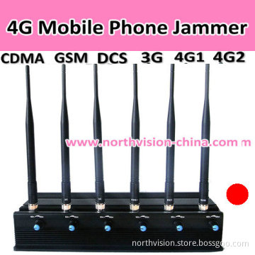 High Power 15W 6 Antennas Mobile Phone Jammer